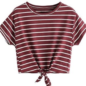 red and striped shirt